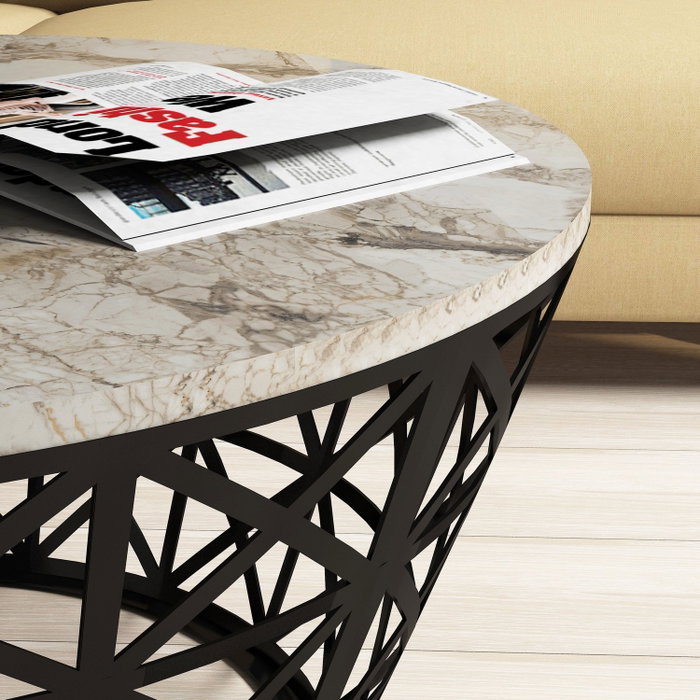 Hanah Home Stil - White Marble Mesa de centro Hanah Home Stil - White Marble Mesa de centro